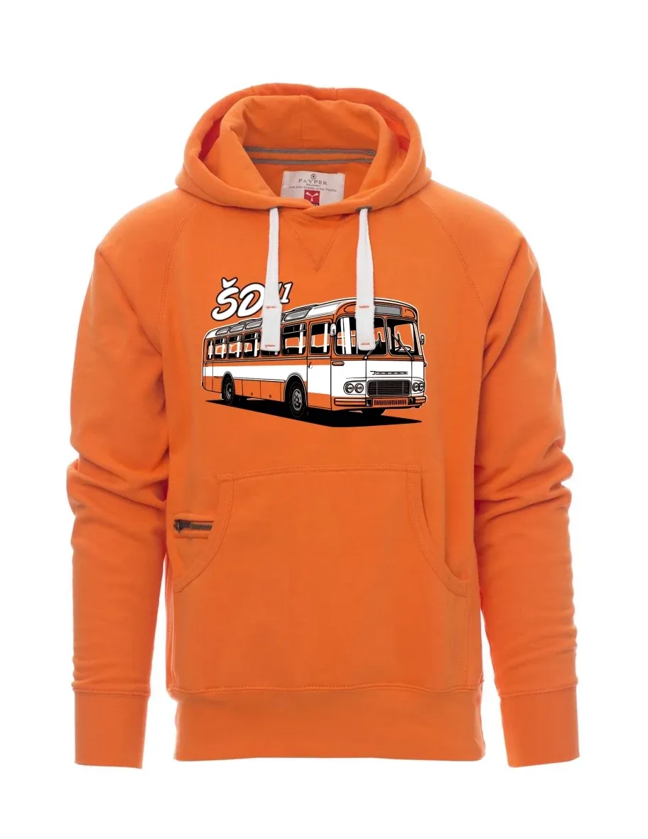 Orange men´s sweatshirt Bus ŠD 11
