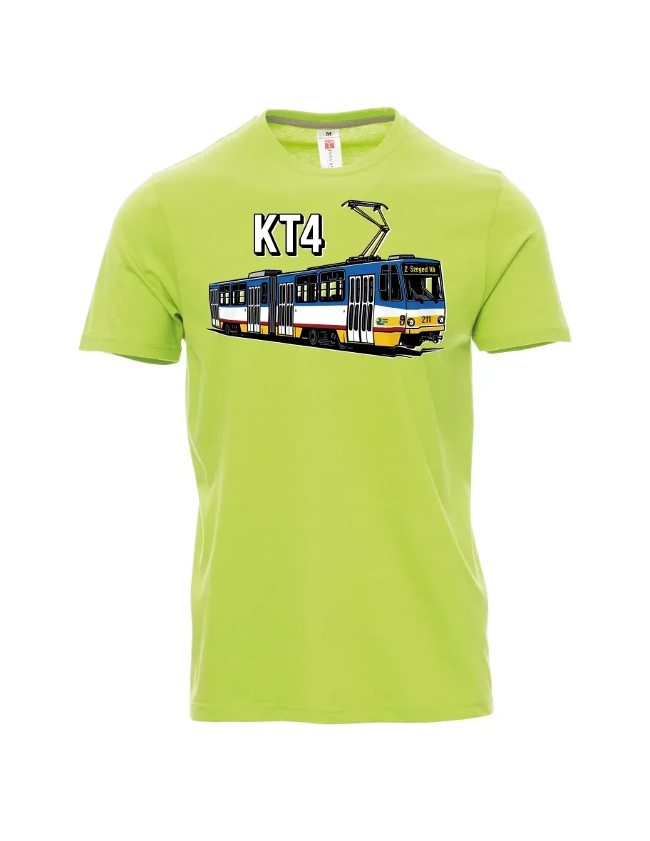 Light green men´s T-shirt Tram KT4
