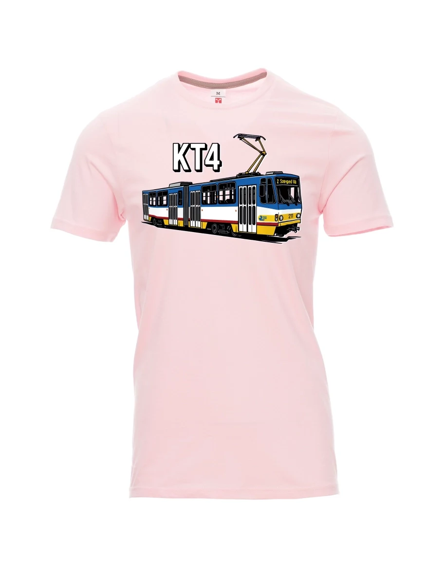 Light pink men´s T-shirt Tram KT4