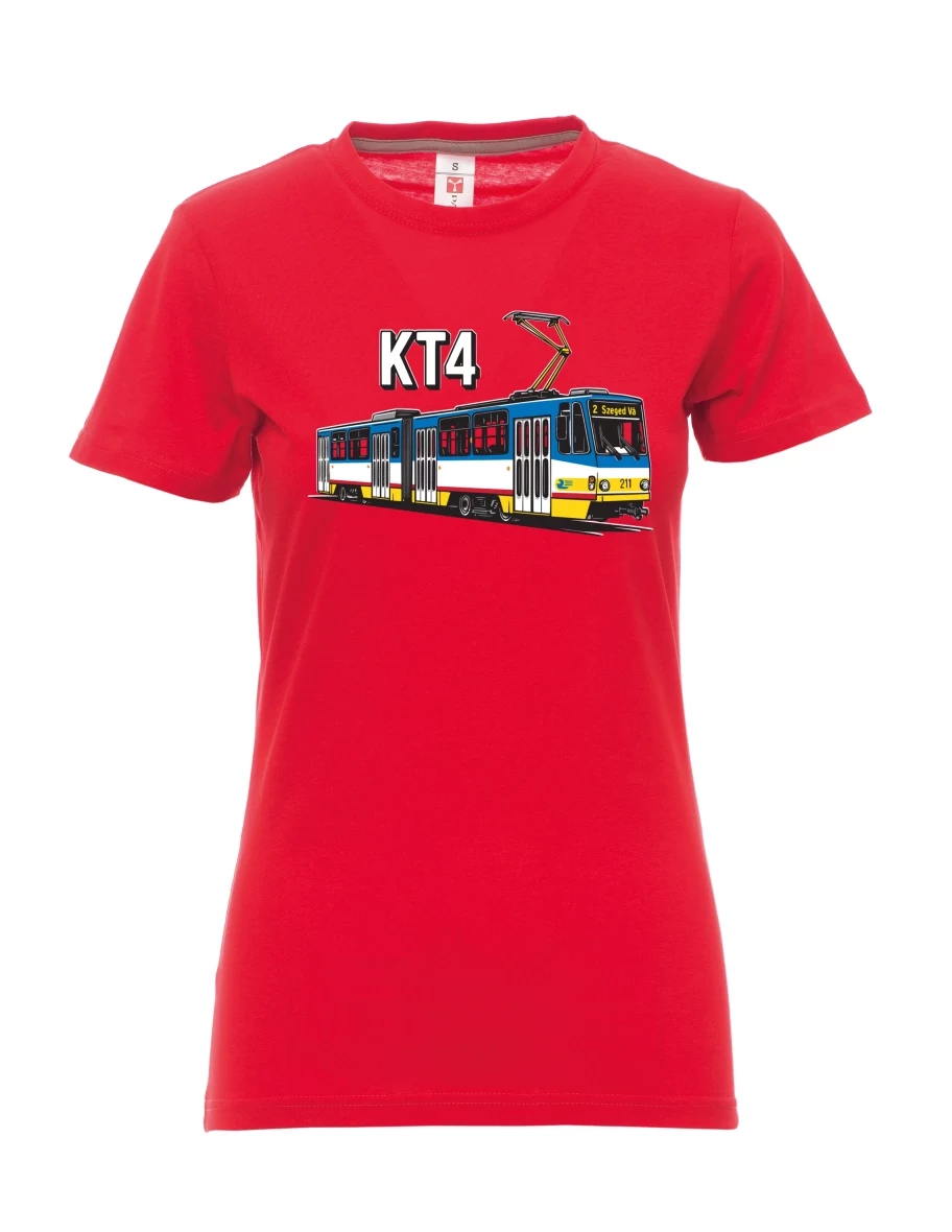 Red women´s T-shirt Tram KT4