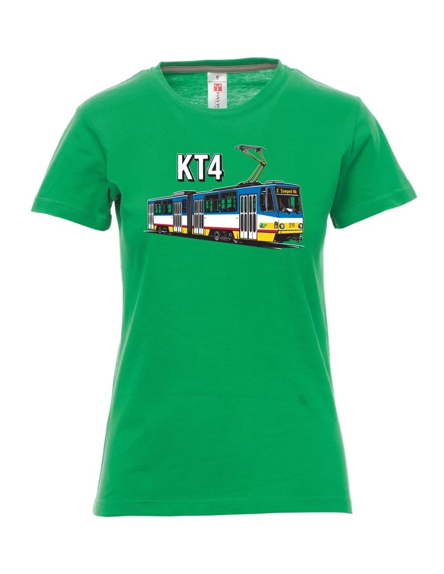Green women´s T-shirt Tram KT4