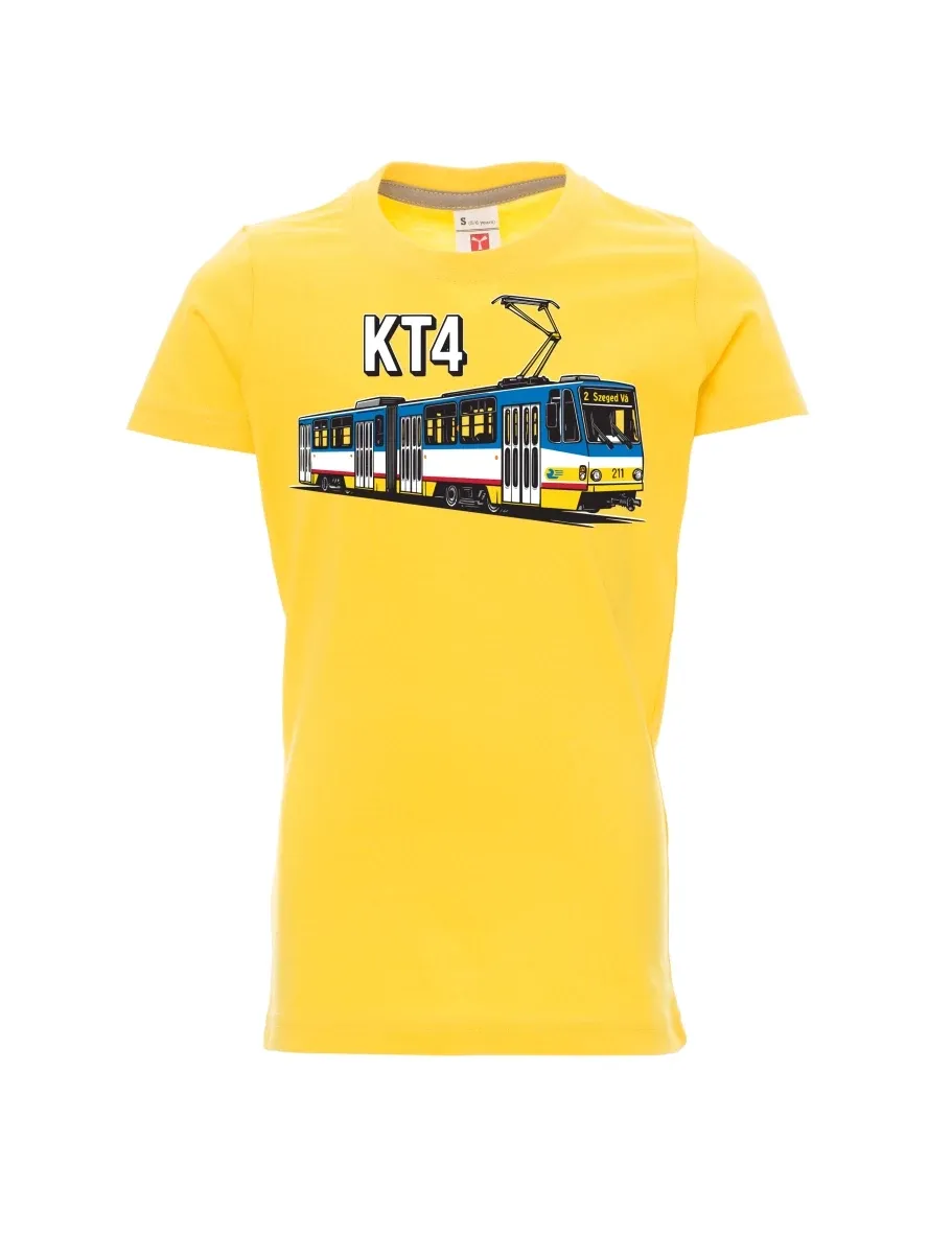 Yellow children´s T-shirt Tram KT4