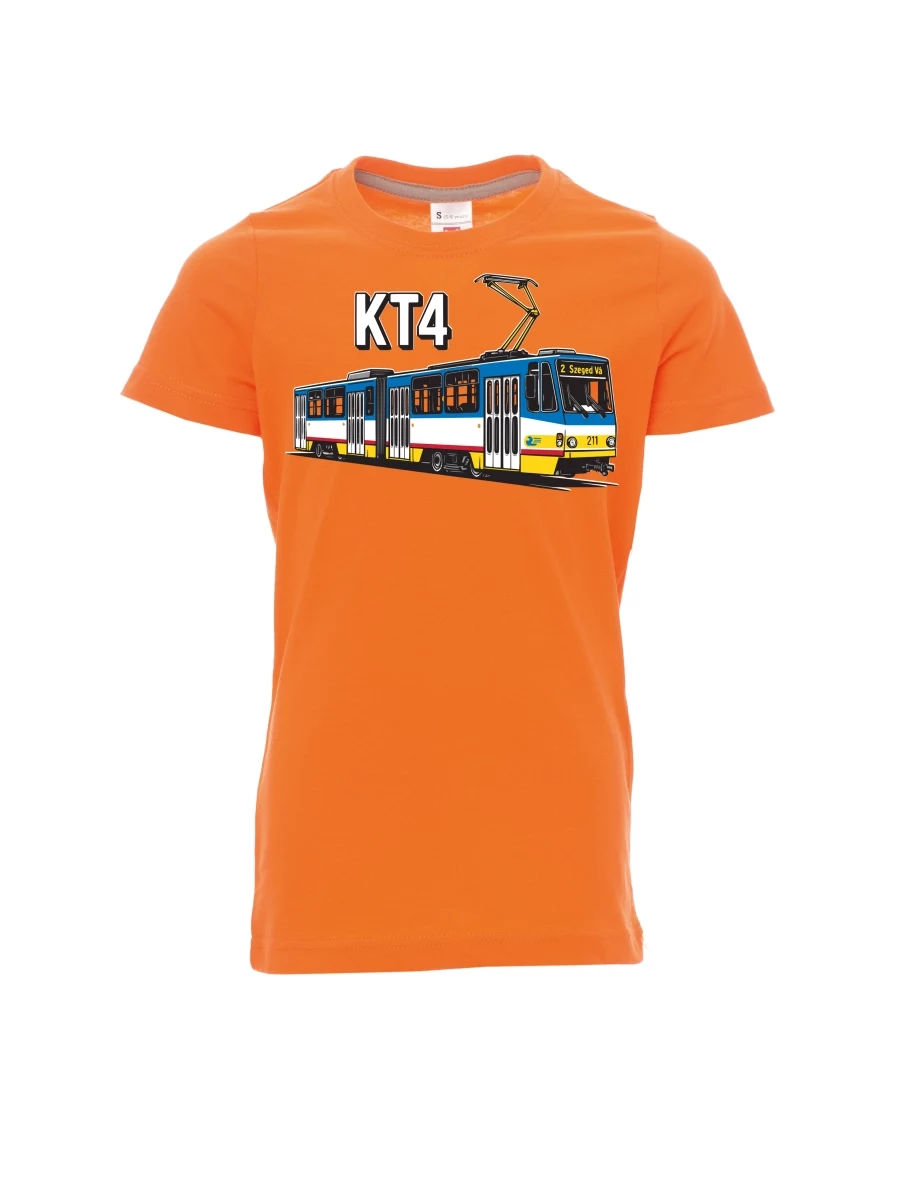Orange children´s T-shirt Tram KT4