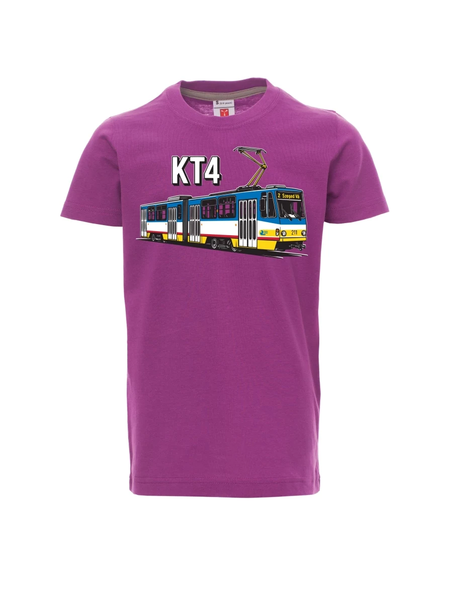 Purple children´s T-shirt Tram KT4