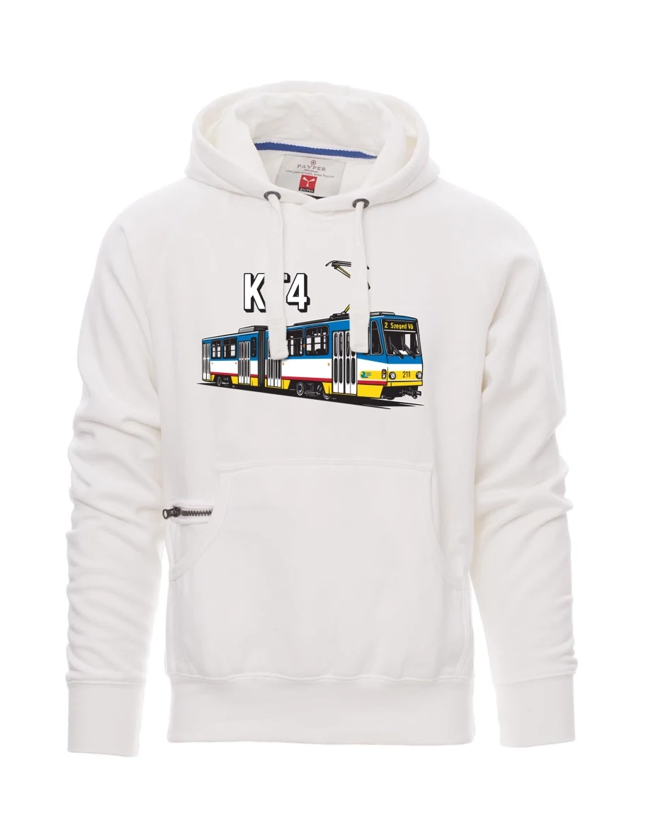 White men´s sweatshirt Tram KT4