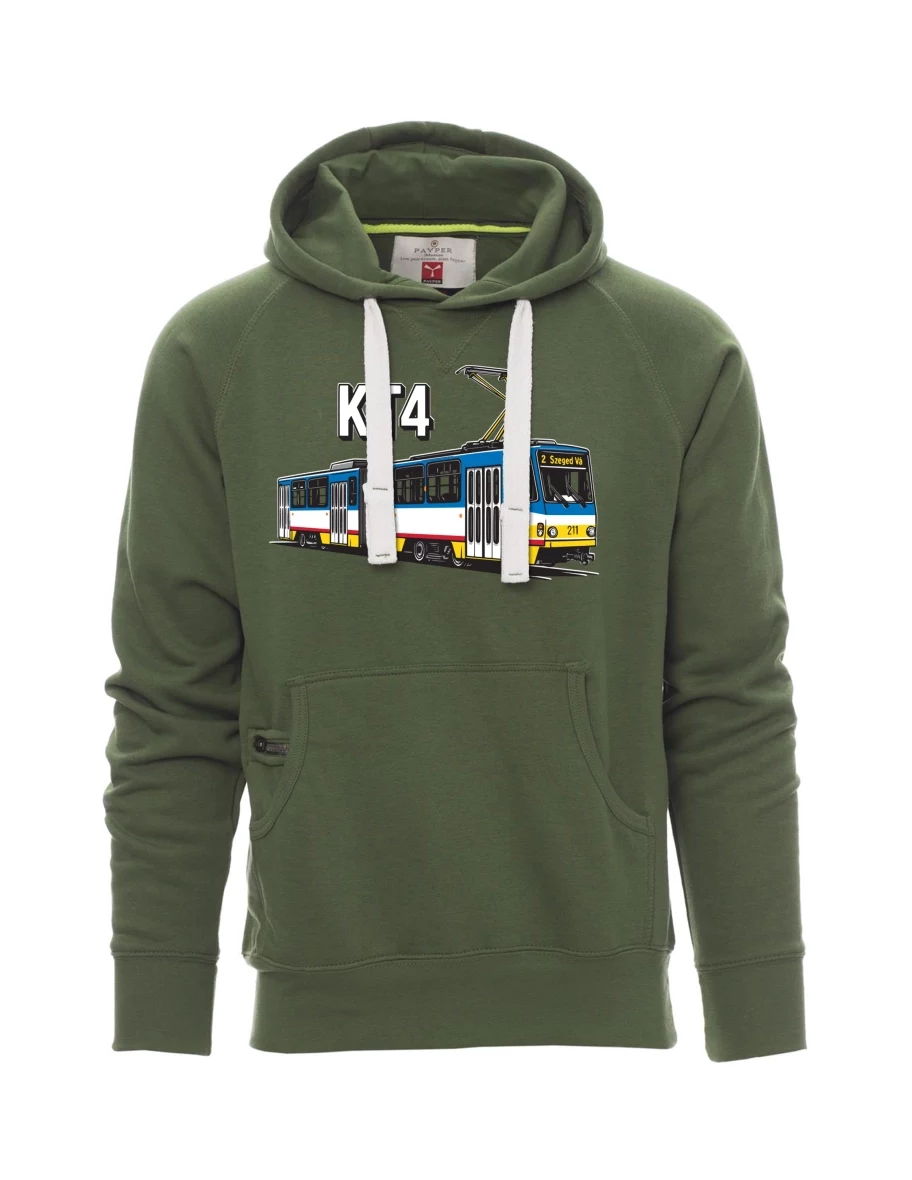 Dark green men´s sweatshirt Tram KT4