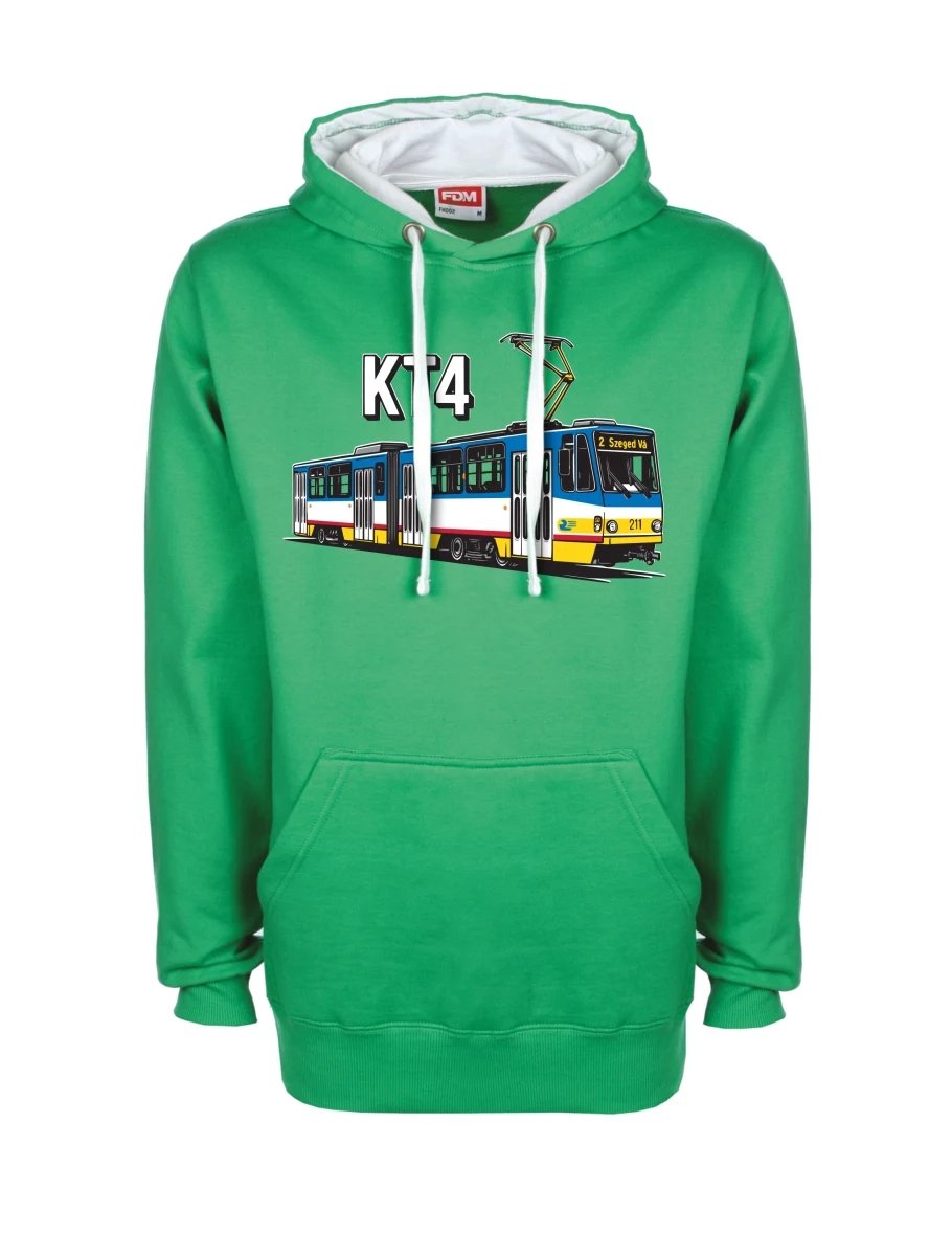 White-green sweatshirt Tram KT4