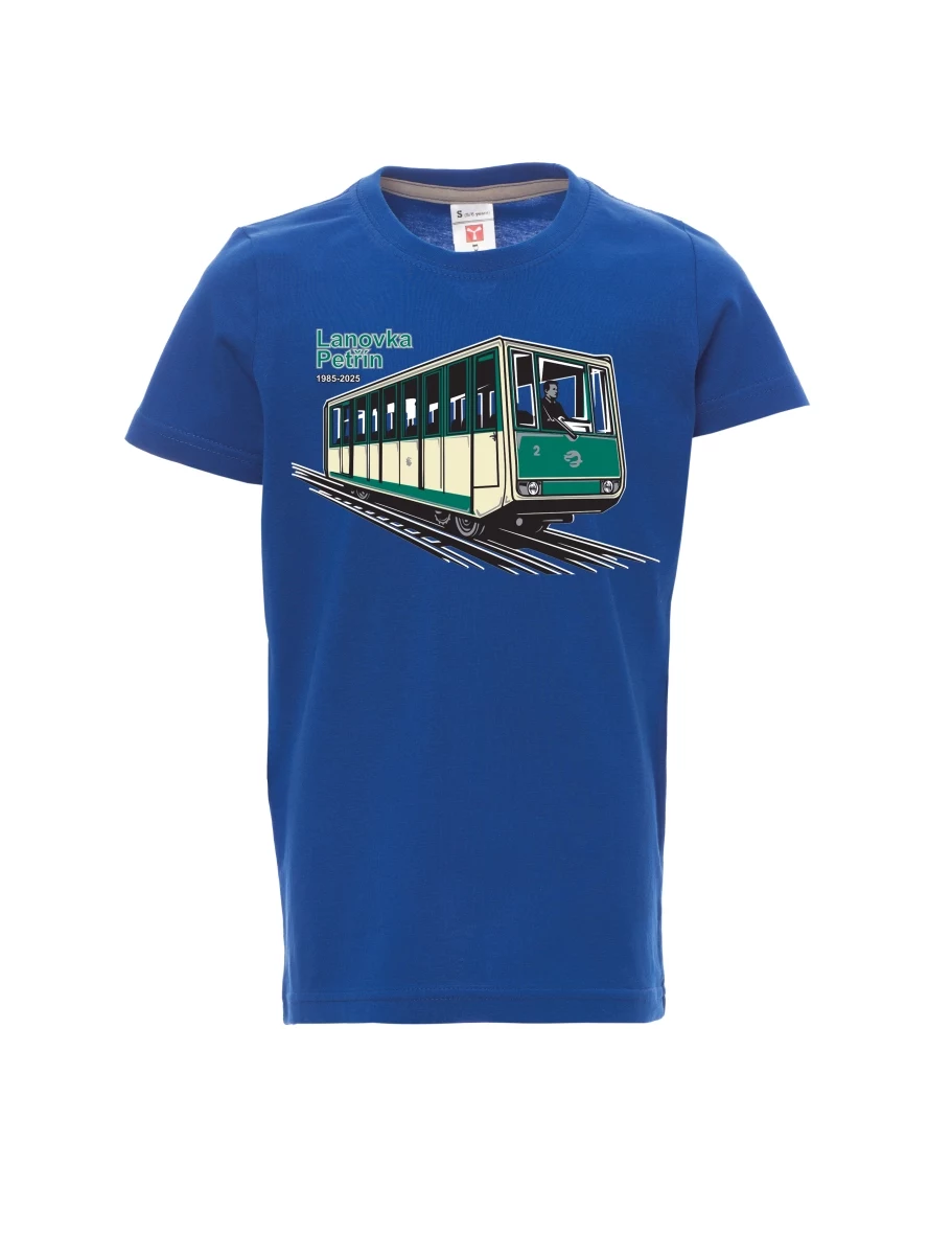 Blue children´s T-shirt Cable car Petřín