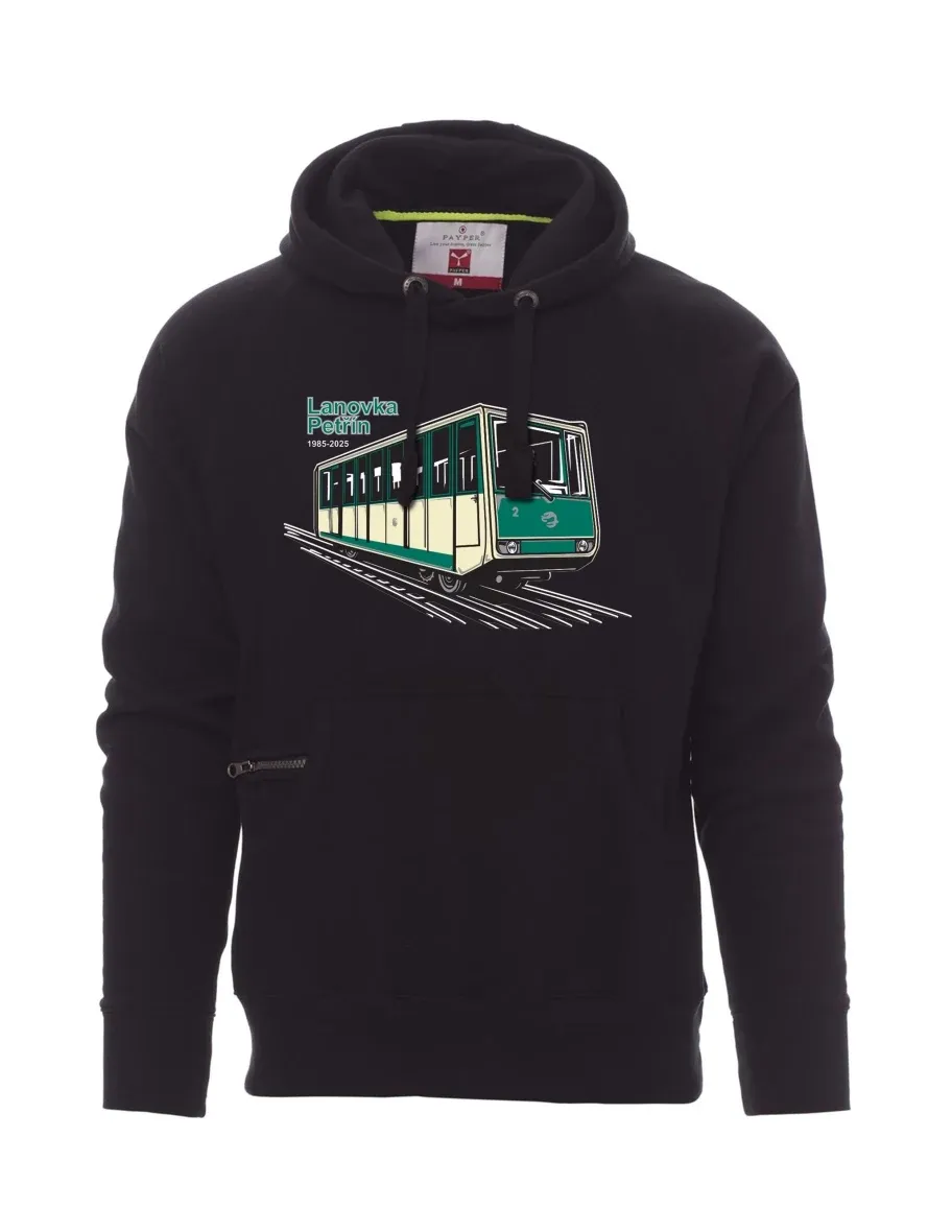 Black men´s sweatshirt Cable car Petřín