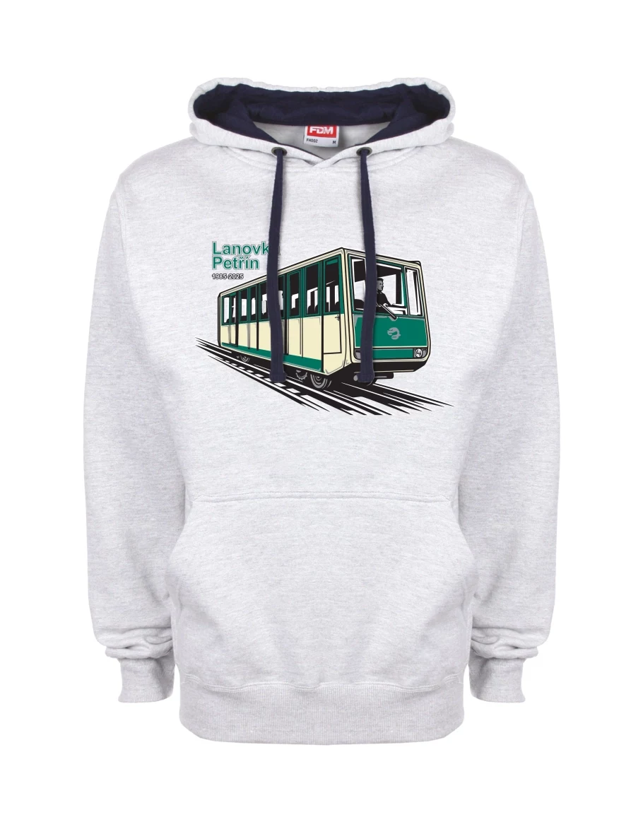 Blue-grey sweatshirt Cable car Petřín