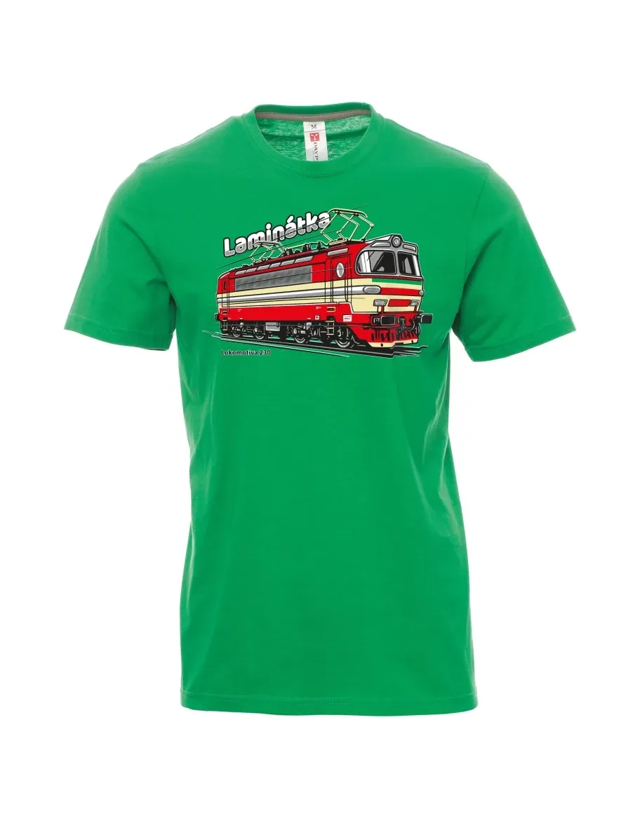 Green men´s T-shirt Locomotive 230 “Laminátka”