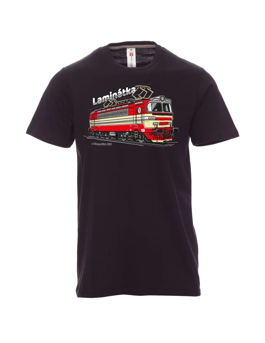 Black men´s T-shirt Locomotive 230 “Laminátka”