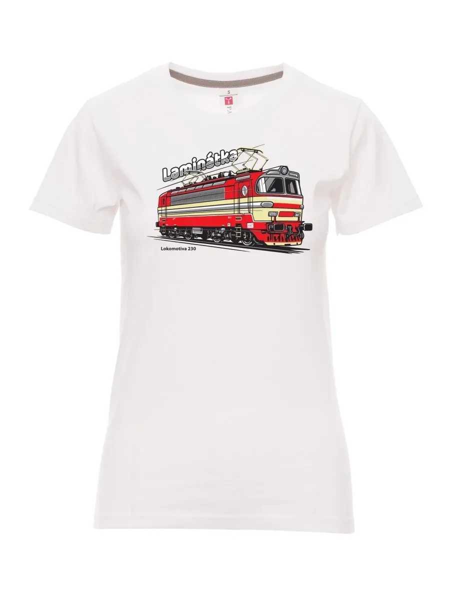 White women´s T-shirt Locomotive 230 “Laminátka”
