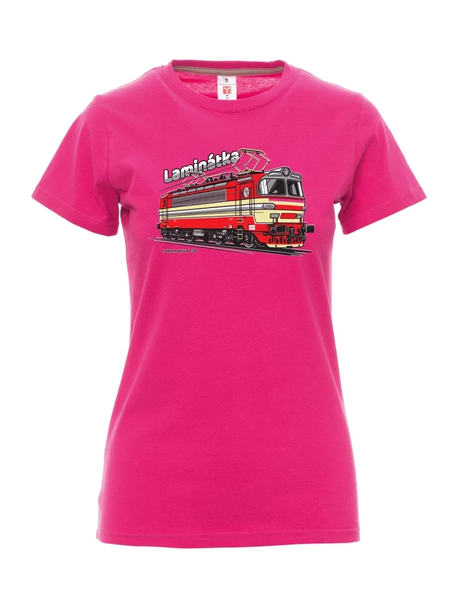 Pink women´s T-shirt Locomotive 230 “Laminátka”
