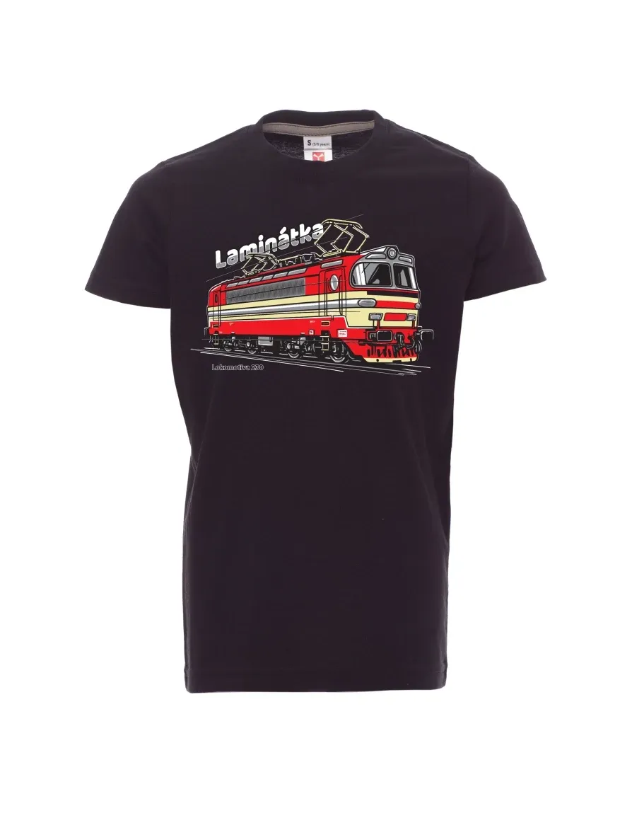 Black children´s T-shirt Locomotive 230 “Laminátka”