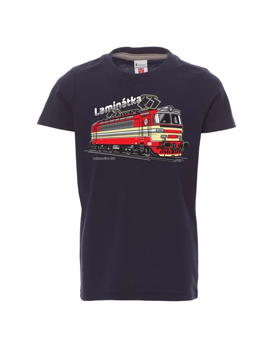 Navy children´s T-shirt Locomotive 230 “Laminátka”