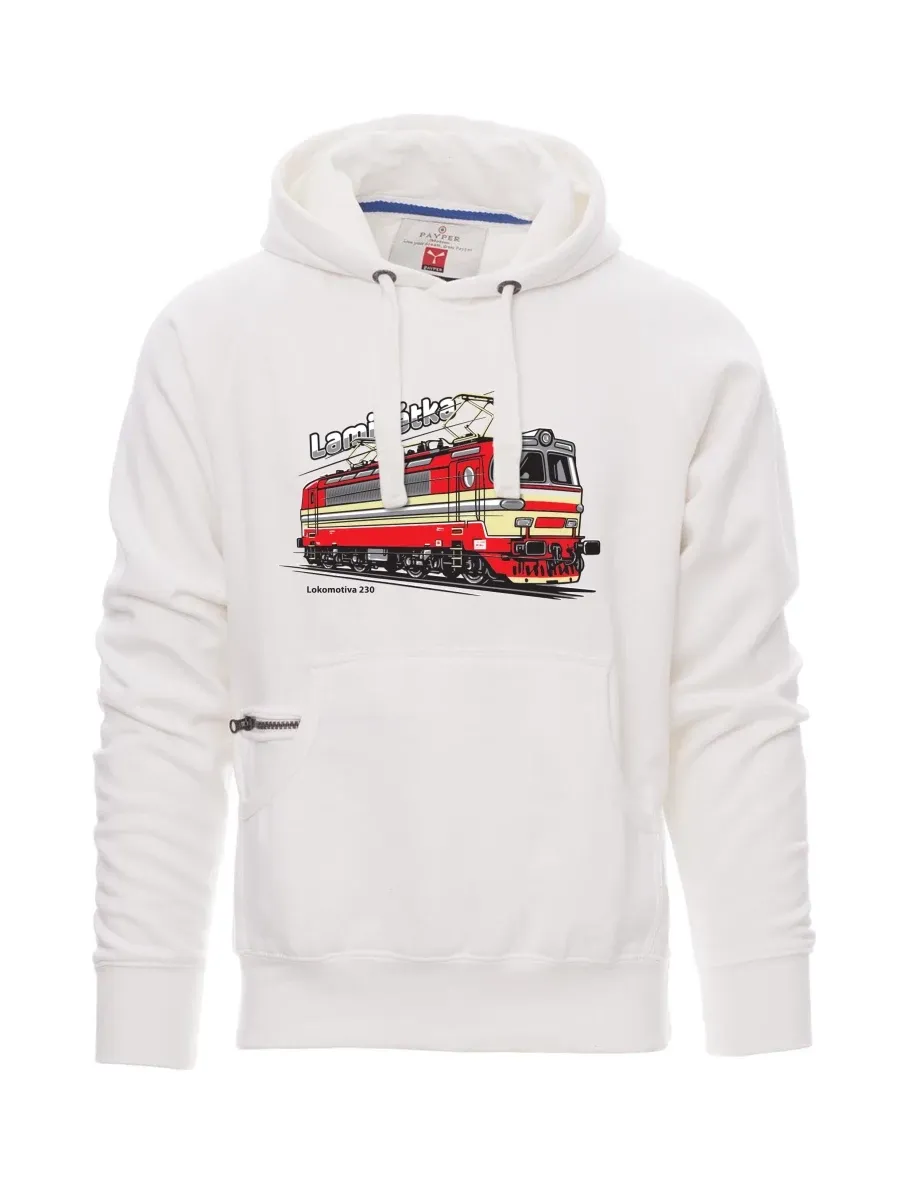 White men´s sweatshirt Locomotive 230 “Laminátka”