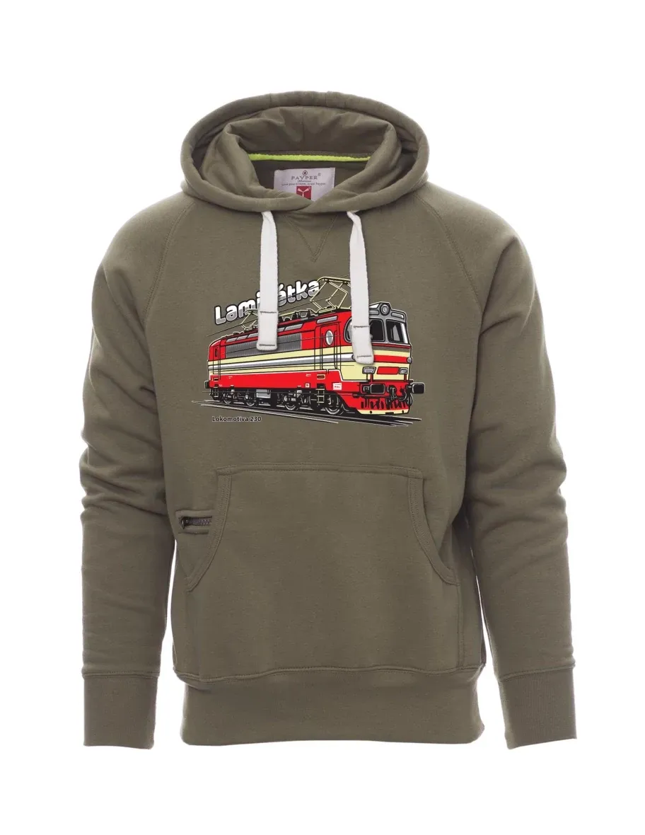 Khaki men´s sweatshirt Locomotive 230 “Laminátka”