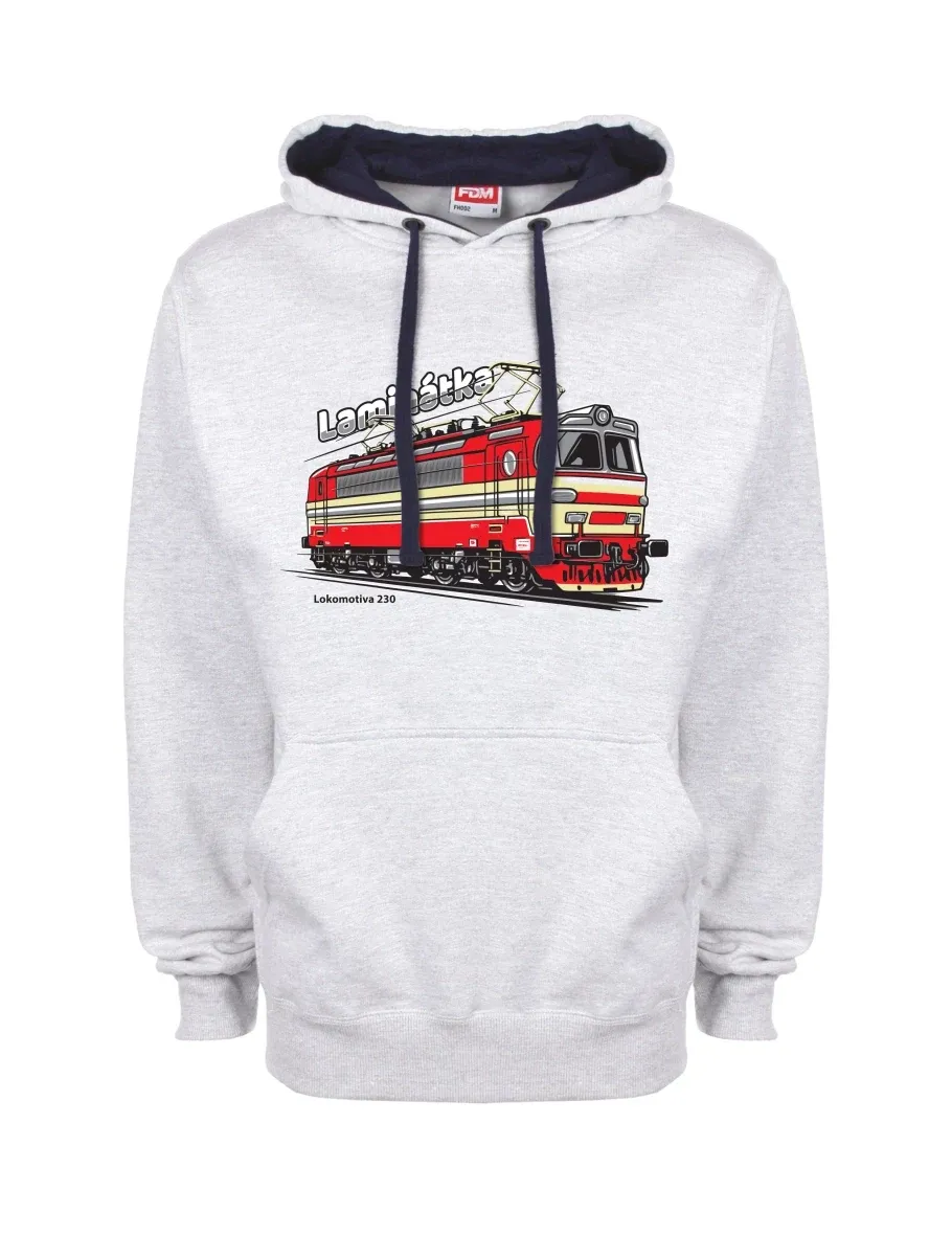 Blue-grey sweatshirt Locomotive 230 “Laminátka”