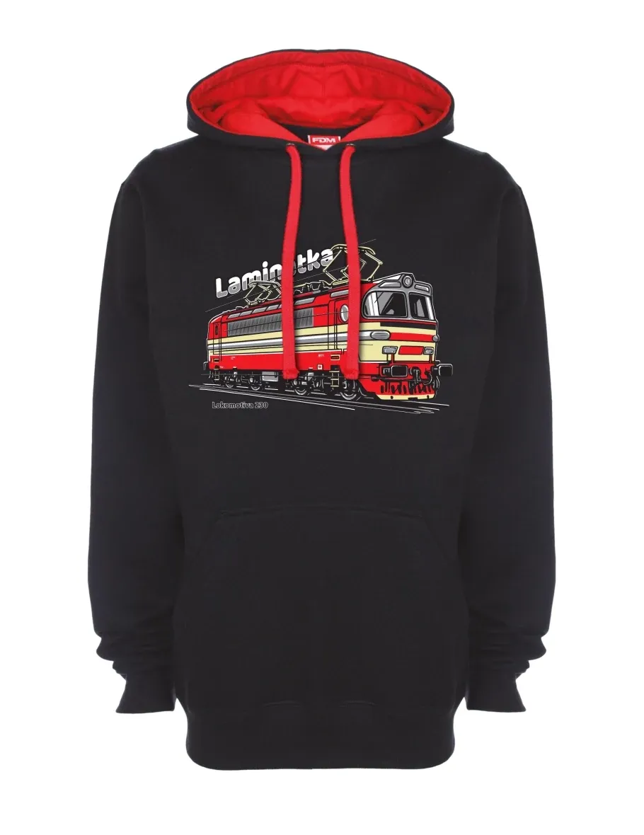 Red-black sweatshirt Locomotive 230 “Laminátka”