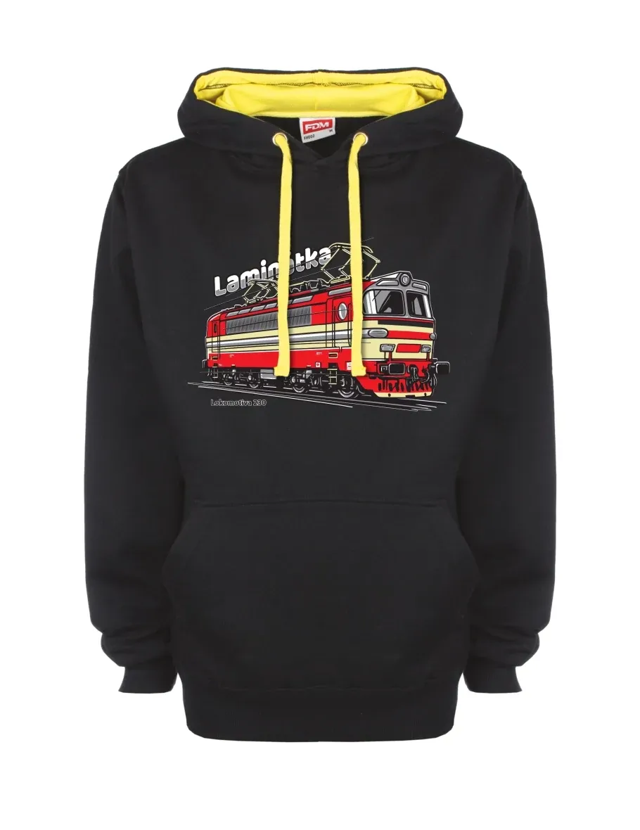 Yellow-black sweatshirt Locomotive 230 “Laminátka”