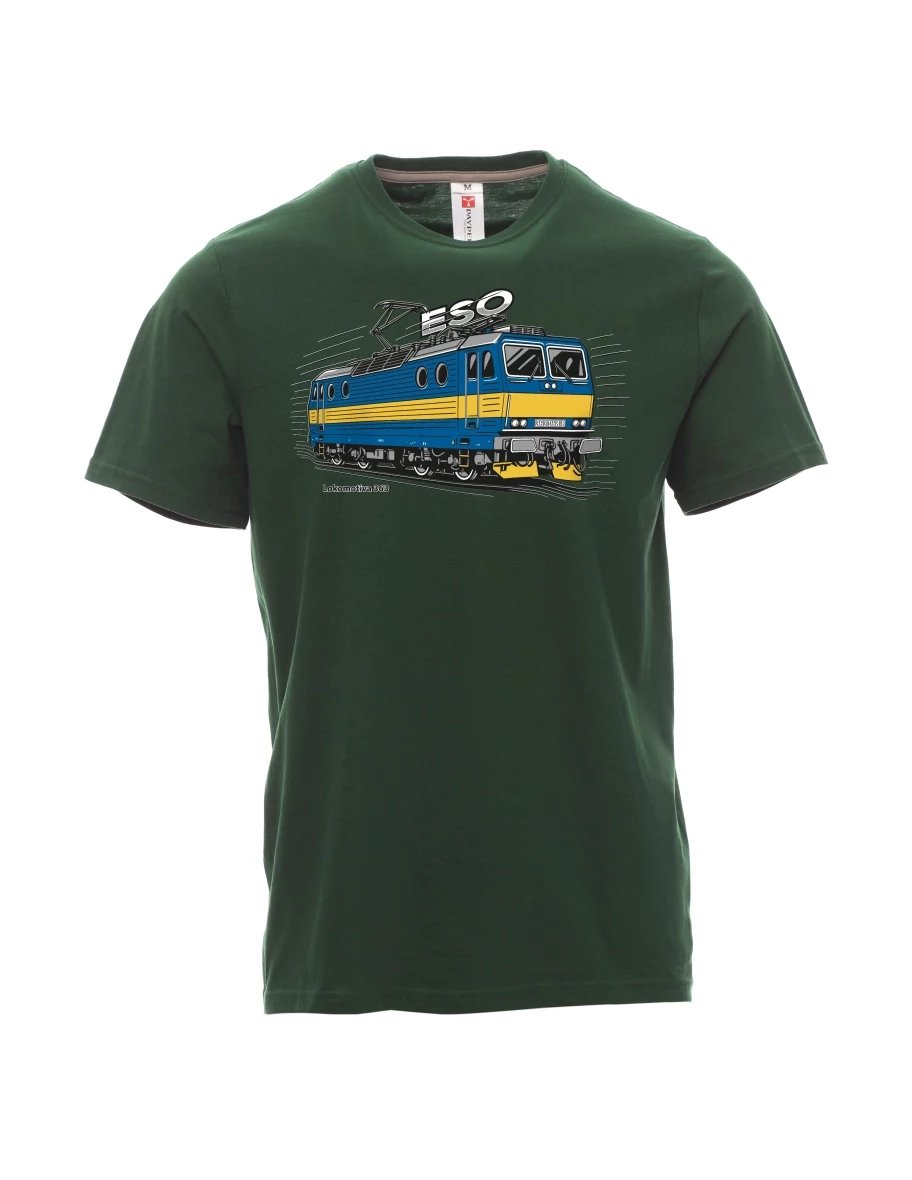Dark green men´s T-shirt Locomotive 363 “ESO”