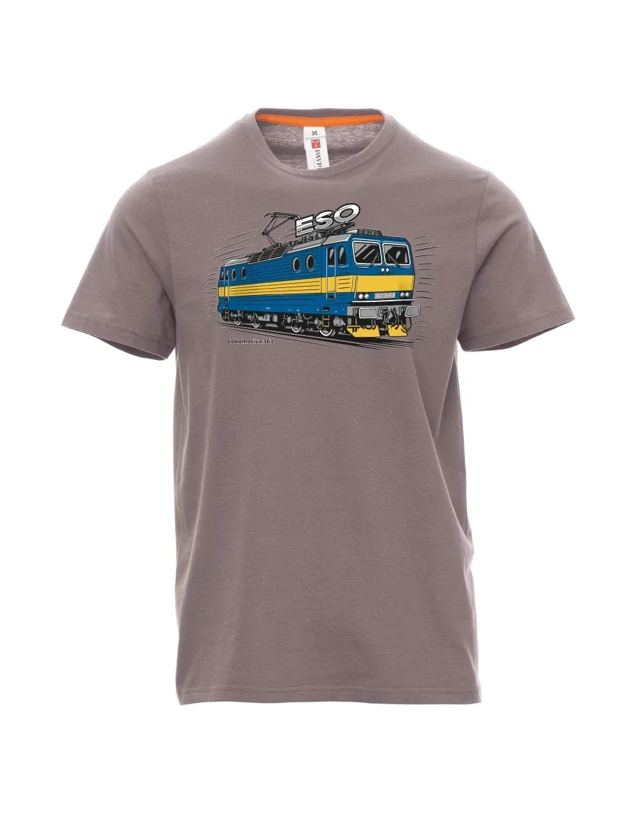 Steel gray men´s T-shirt Locomotive 363 “ESO”