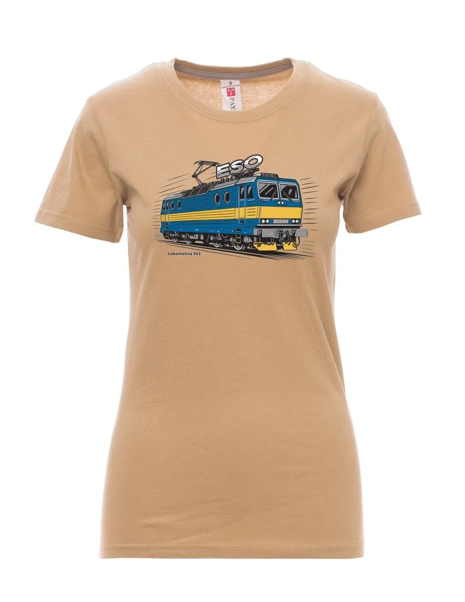 Brown women´s T-shirt Locomotive 363 “ESO”
