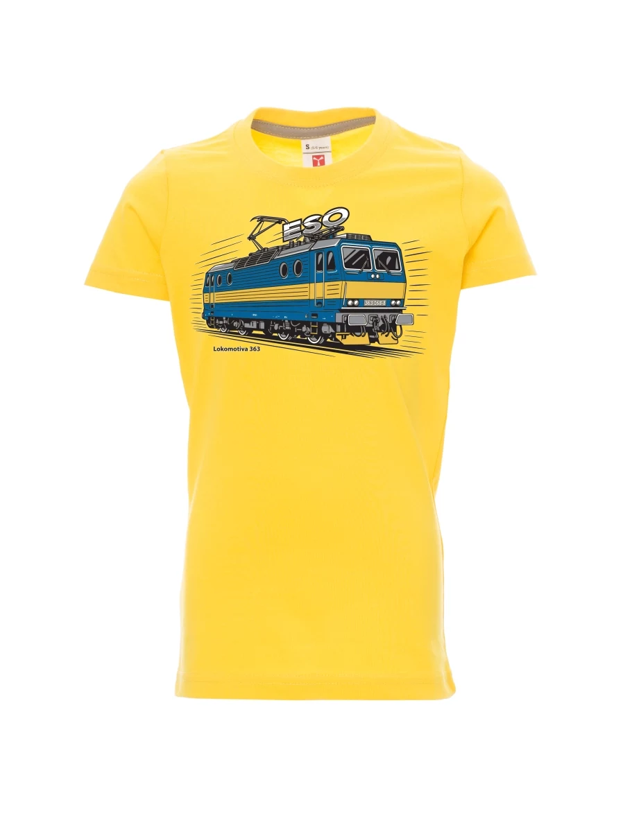Yellow children´s T-shirt Locomotive 363 “ESO”