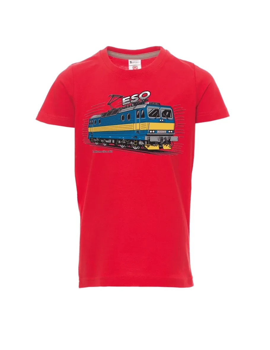 Red children´s T-shirt Locomotive 363 “ESO”