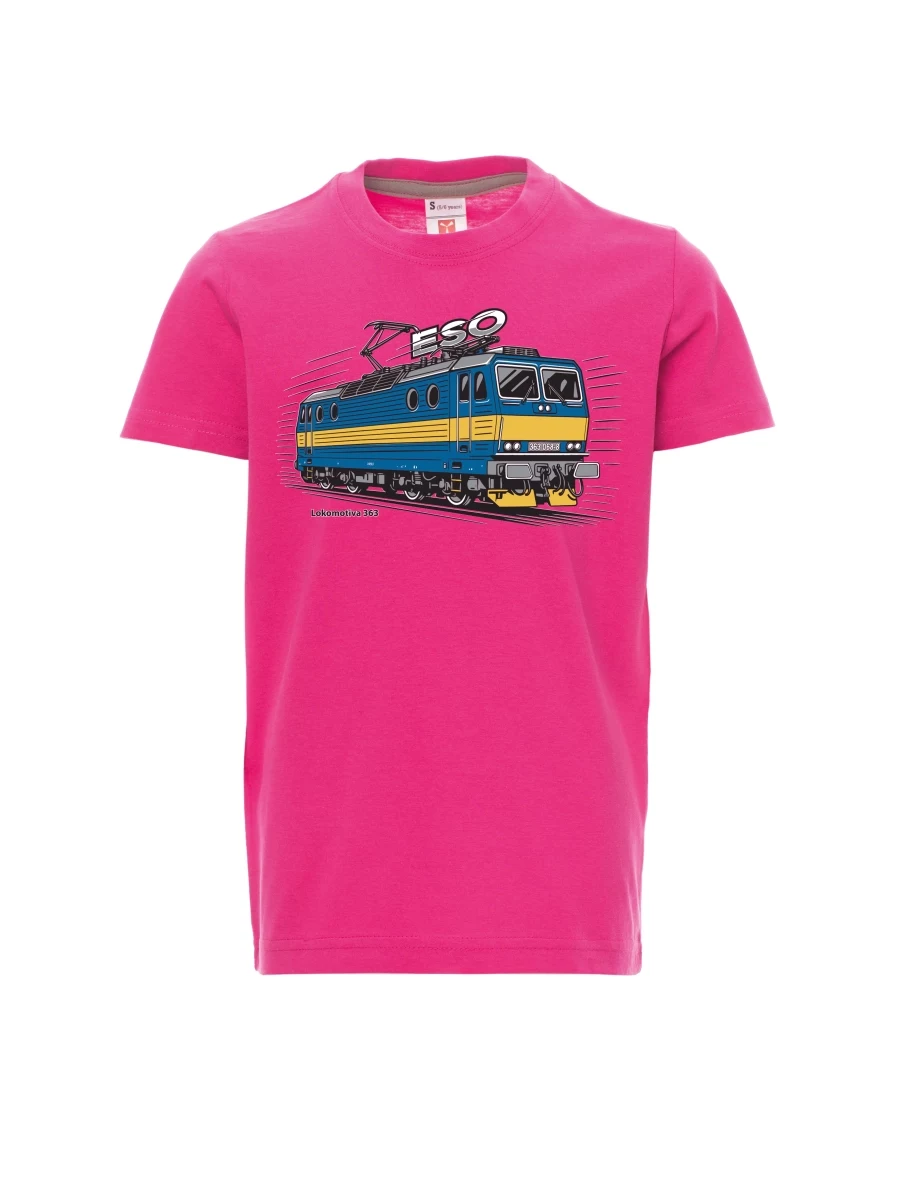 Pink children´s T-shirt Locomotive 363 “ESO”