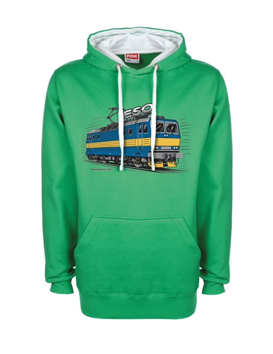 White-green sweatshirt Locomotive 363 “ESO”
