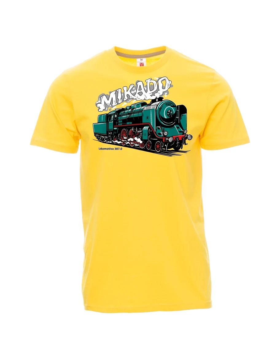 Yellow men´s T-shirt Locomotive 387.0 “MIKADO”