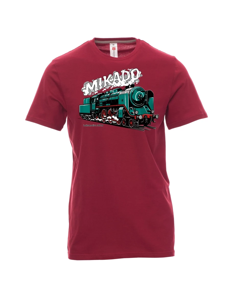 Dark red men´s T-shirt Locomotive 387.0 “MIKADO”
