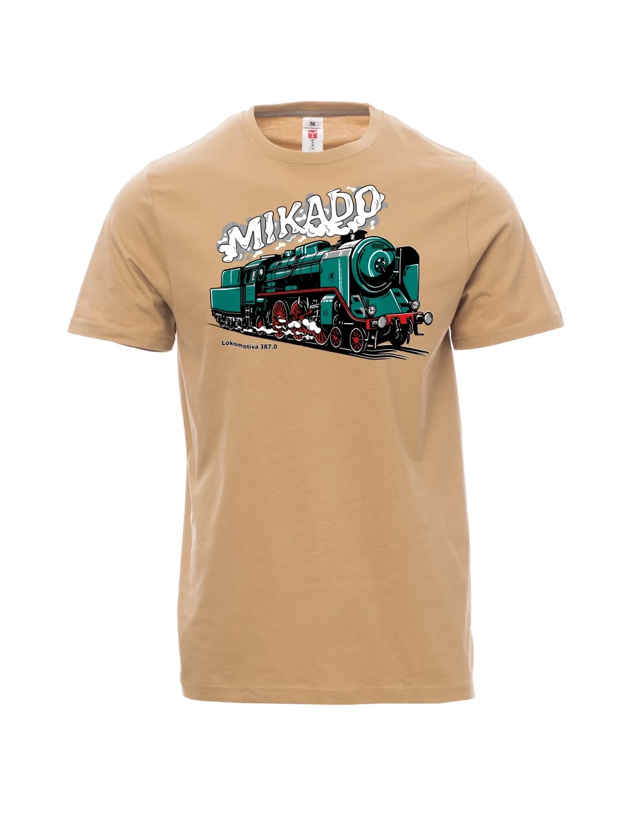 Brown men´s T-shirt Locomotive 387.0 “MIKADO”