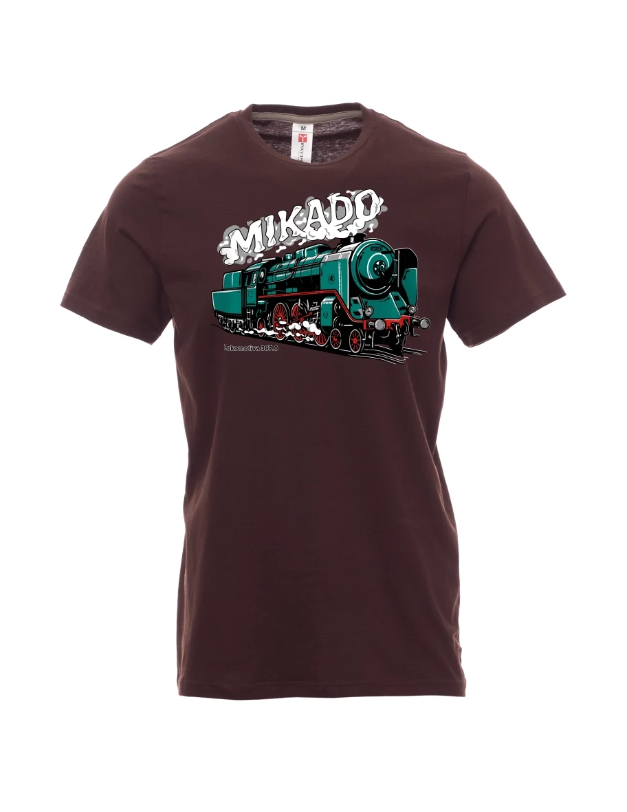 Dark brown men´s T-shirt Locomotive 387.0 “MIKADO”