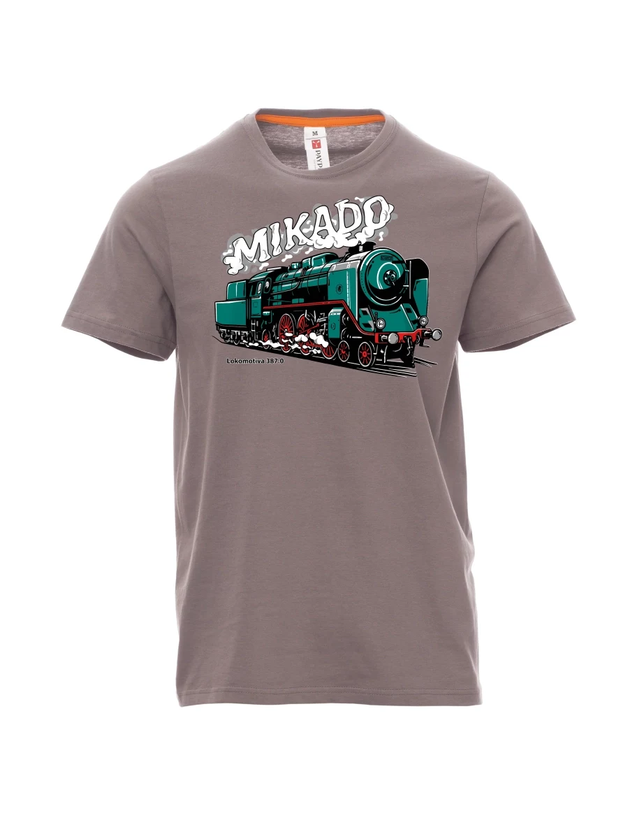 Steel gray men´s T-shirt Locomotive 387.0 “MIKADO”