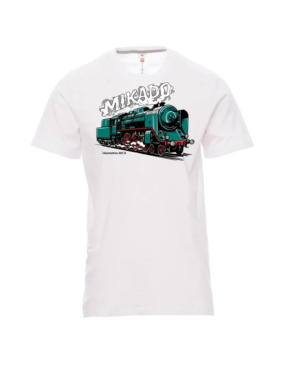 White men´s T-shirt Locomotive 387.0 “MIKADO”
