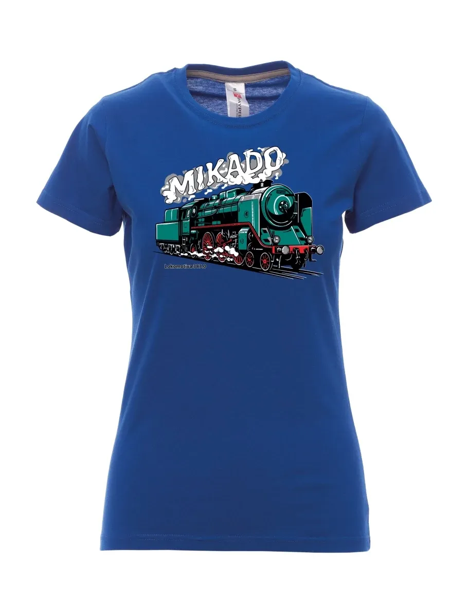 Royal blue women´s T-shirt Locomotive 387.0 “MIKADO”