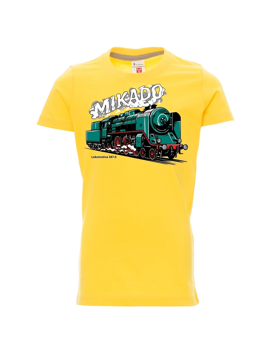 Yellow children´s T-shirt Locomotive 387.0 “MIKADO”