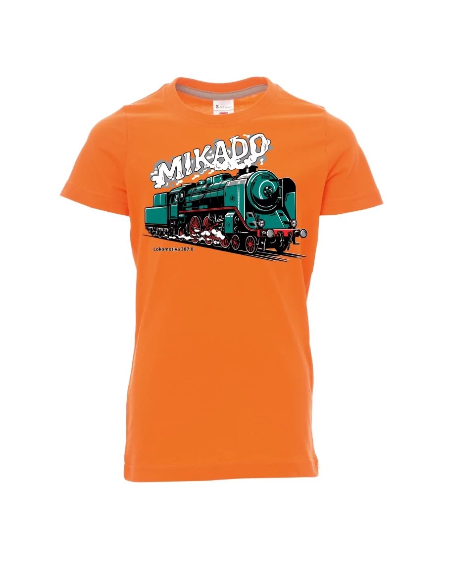 Orange children´s T-shirt Locomotive 387.0 “MIKADO”