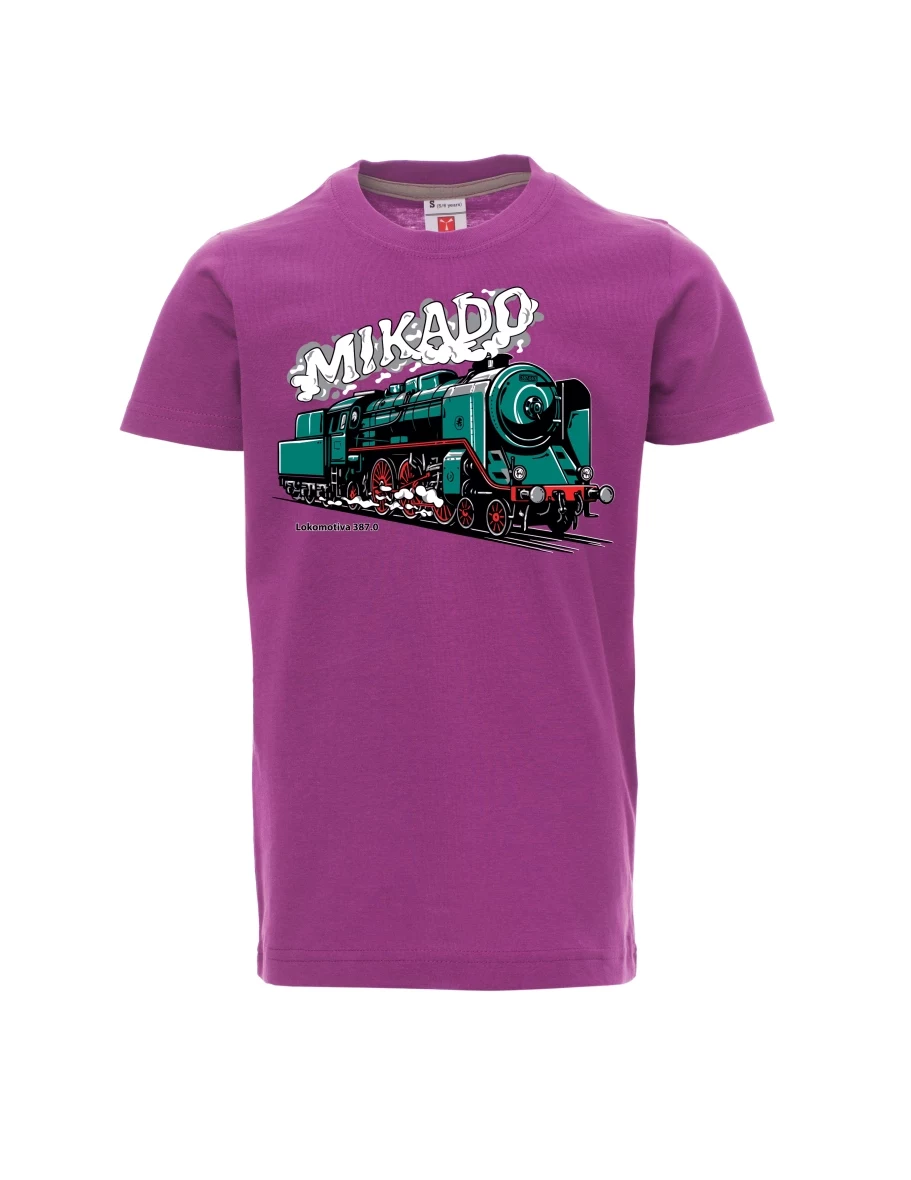 Purple children´s T-shirt Locomotive 387.0 “MIKADO”
