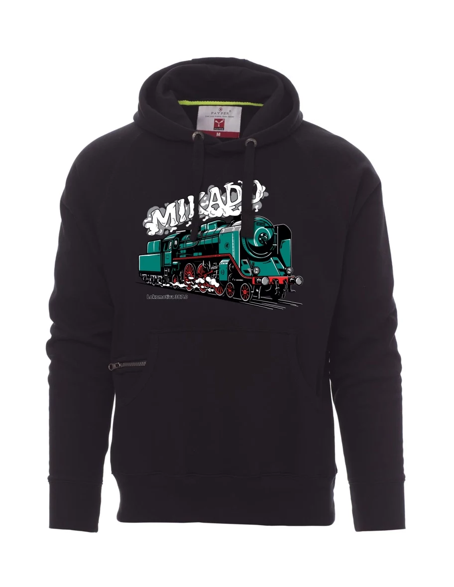 Black men´s sweatshirt Locomotive 387.0 “MIKADO”
