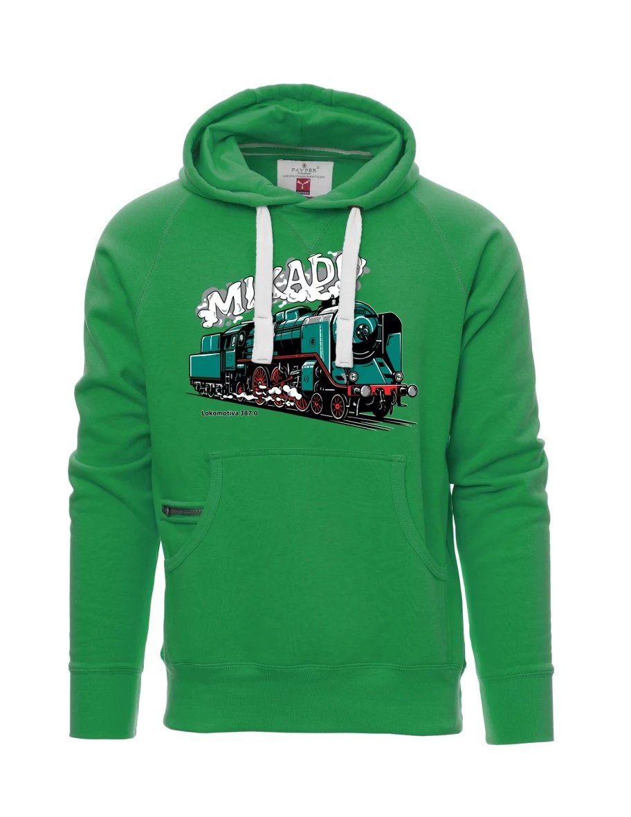 Green men´s sweatshirt Locomotive 387.0 “MIKADO”