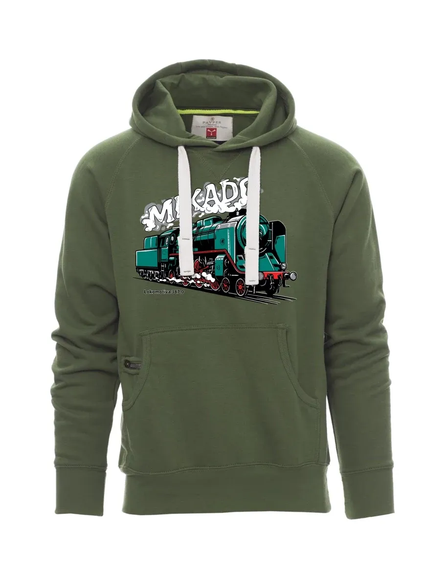 Dark green men´s sweatshirt Locomotive 387.0 “MIKADO”