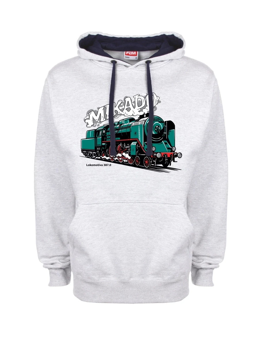Blue-grey sweatshirt Locomotive 387.0 “MIKADO”