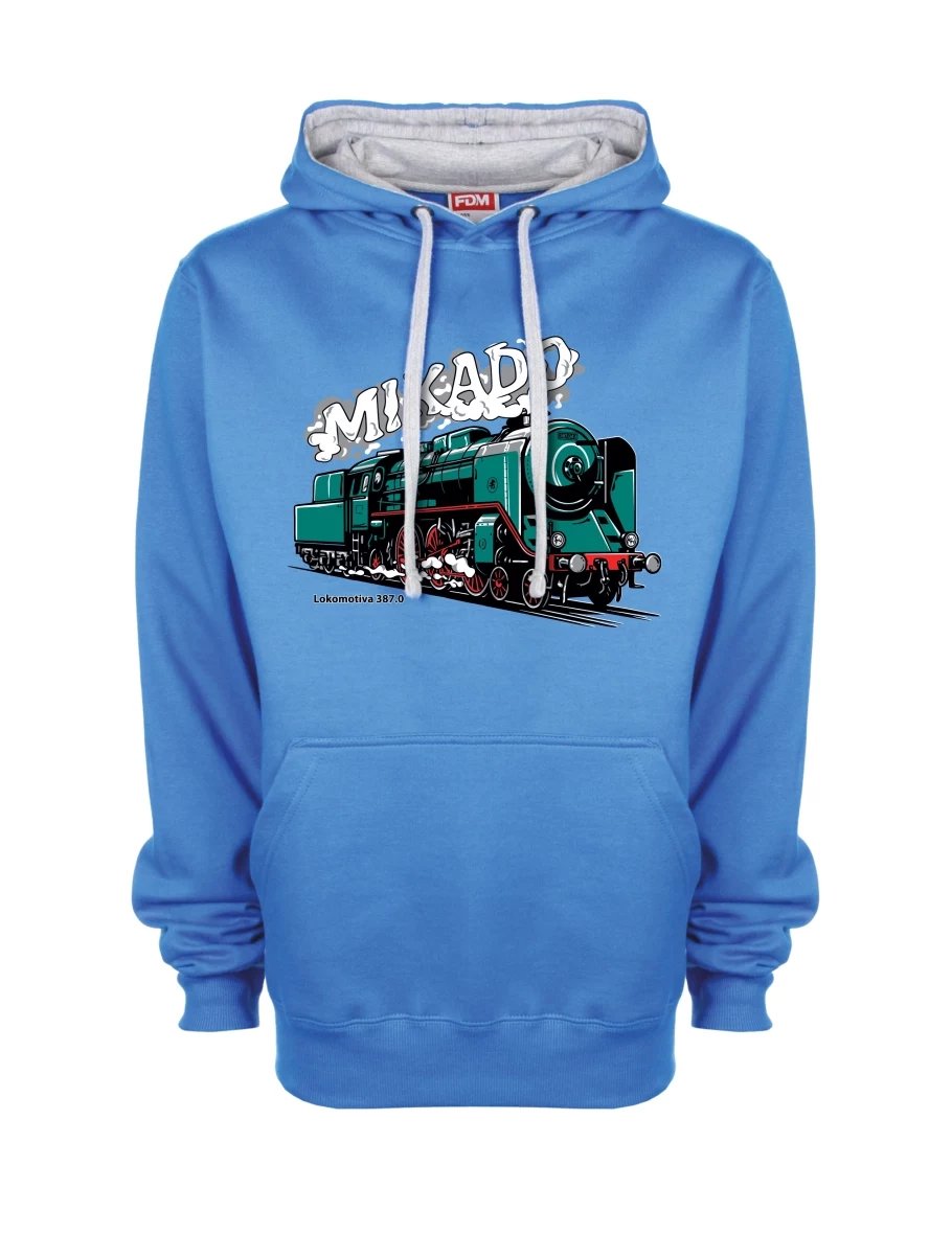 Grey-blue sweatshirt Locomotive 387.0 “MIKADO”