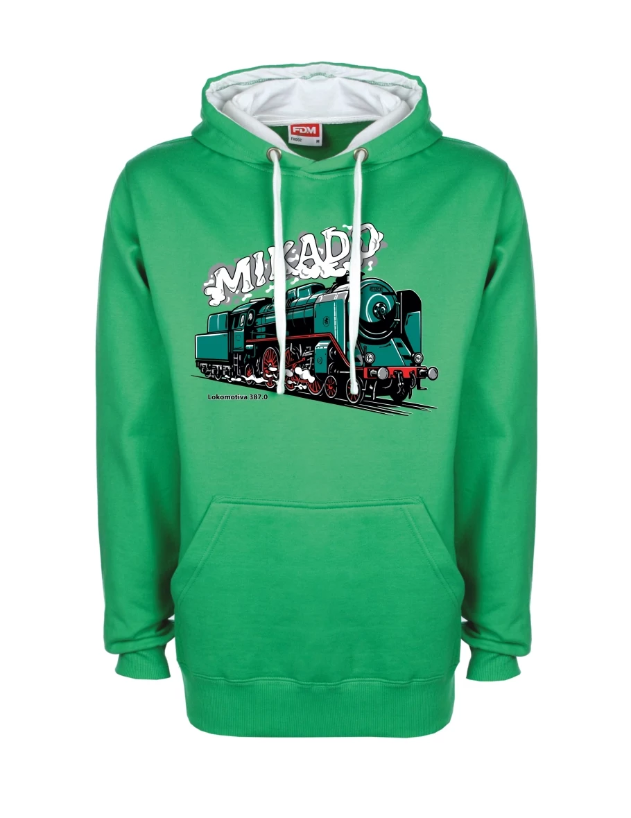 White-green sweatshirt Locomotive 387.0 “MIKADO”