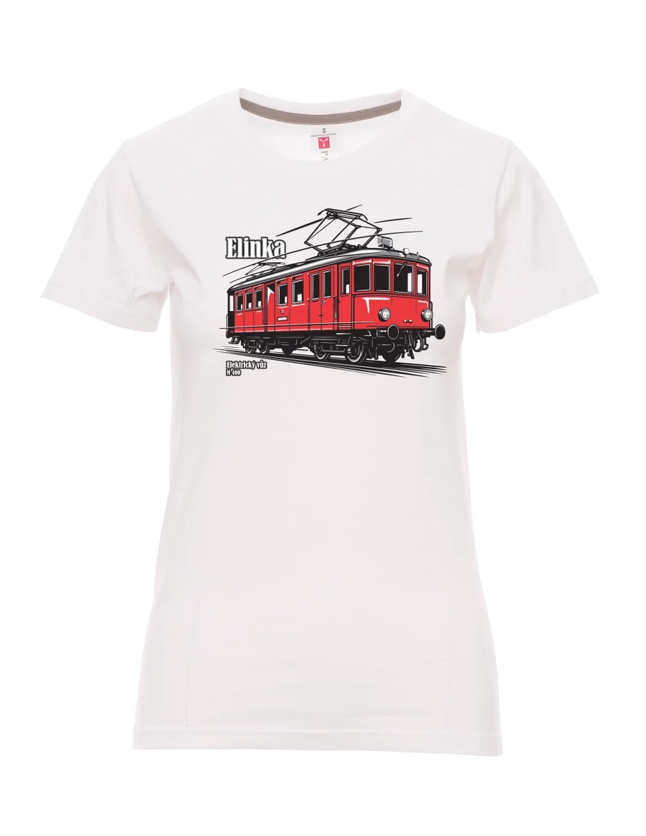 White women´s T-shirt Electric railcar M 400 “Elinka”