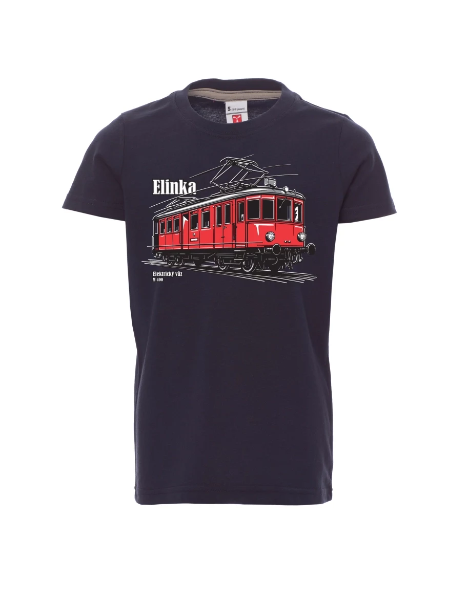 Navy children´s T-shirt Electric railcar M 400 “Elinka”